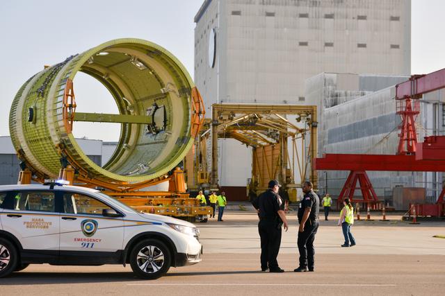 NASA image: Michoud Protective Services supports the Intertank STA move.